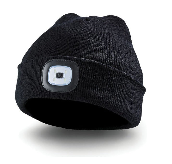 Muts met LED - USB oplaadbaar - 180 lumen Muts met LED - USB oplaadbaar - 180 lumen